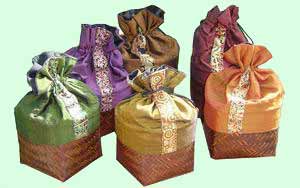 LSH002 Square Silk Bamboo Baskets