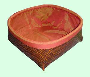 LSH026 Bamboo Silk Basket with Lining